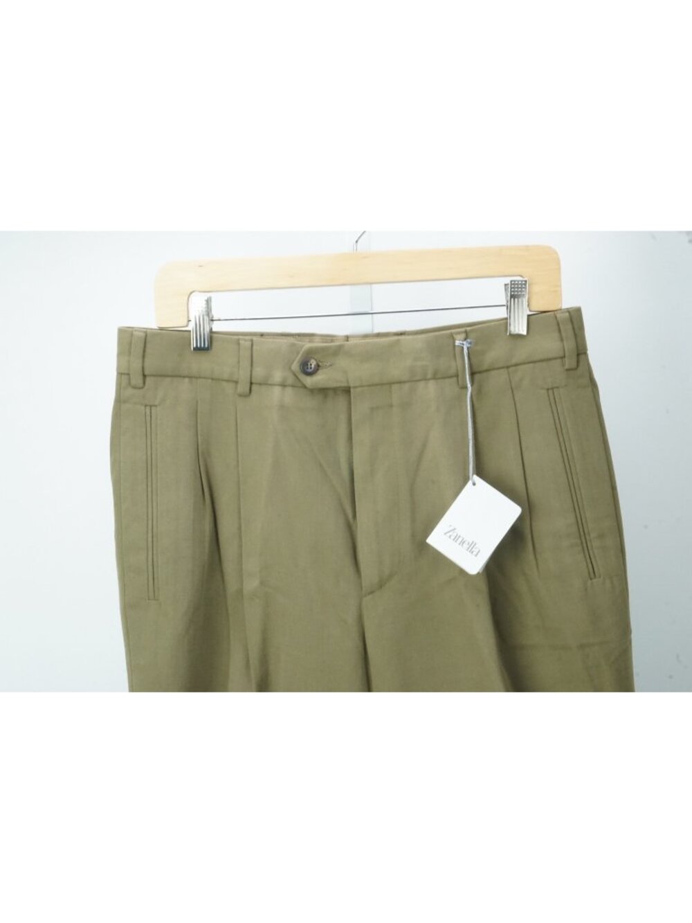 Zanella Max Olive/Brown Cotton Casual Chino Pants Sz 48 EU BRAND NEW